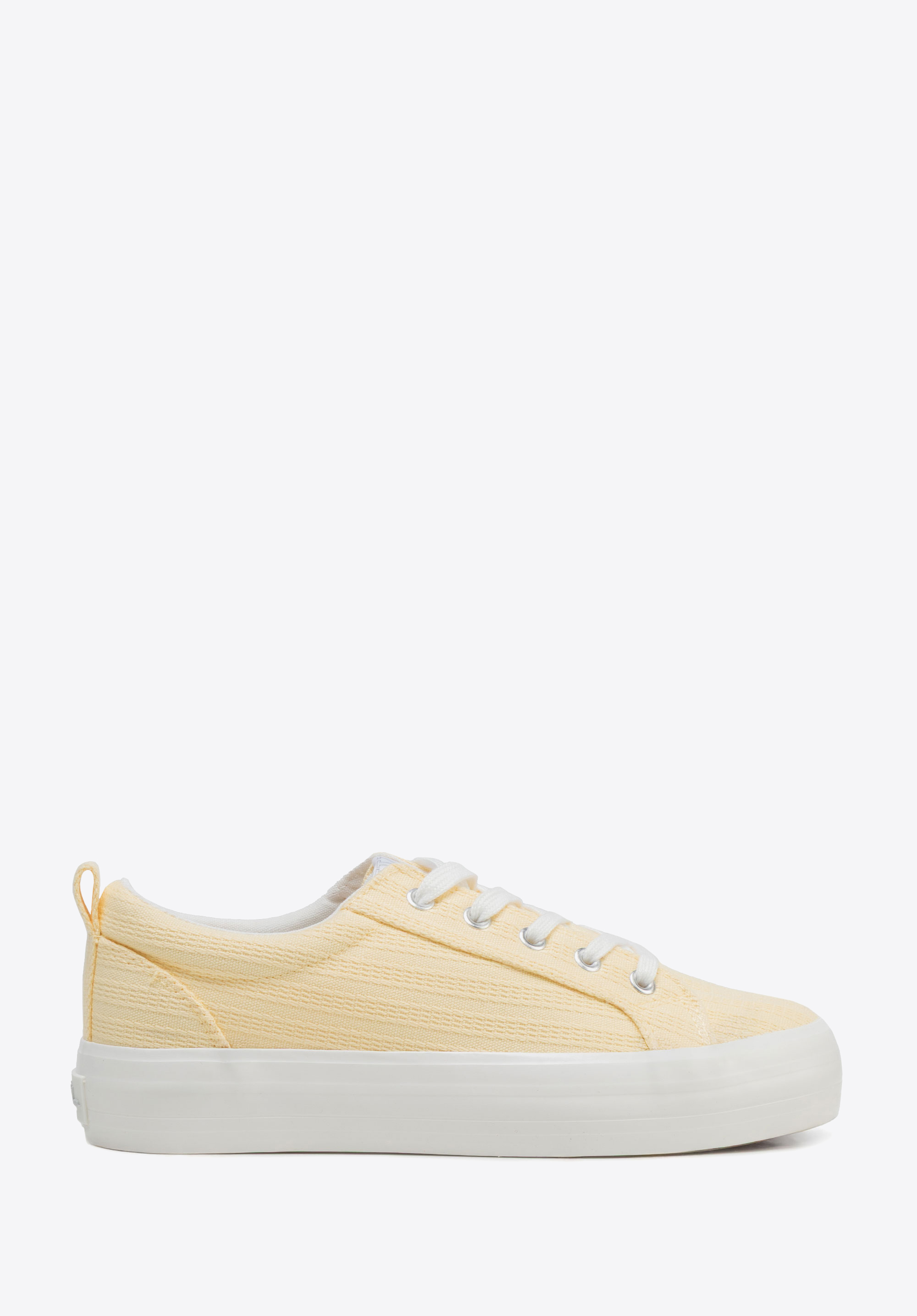 Pantofi sport cu platformă, galben, 100-DP-801-Y-37, Fotografie 1