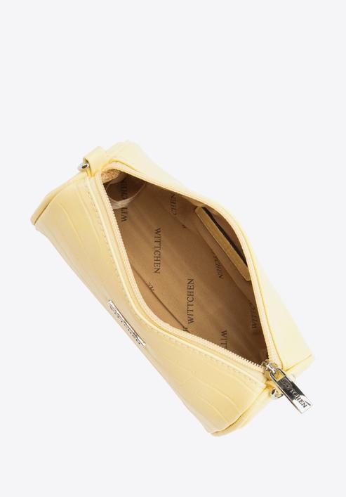 Poșetă mini de damă cu bretele interschimbabile, galben, 94-4Y-708-P, Fotografie 3
