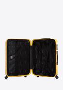 Set valize din ABS, cu dungi orizontale, galben, 56-3A-31S-70, Fotografie 6