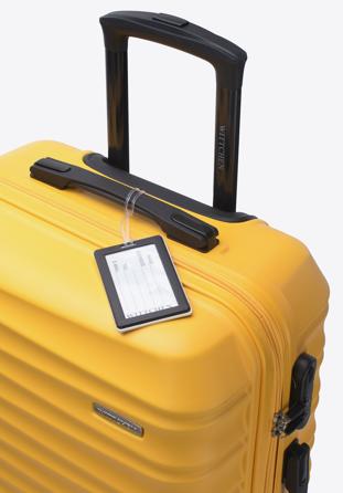Valistă de mărime medie cu etichetă pentru bagaje, galben, 56-3A-312-50Z, Fotografie 1