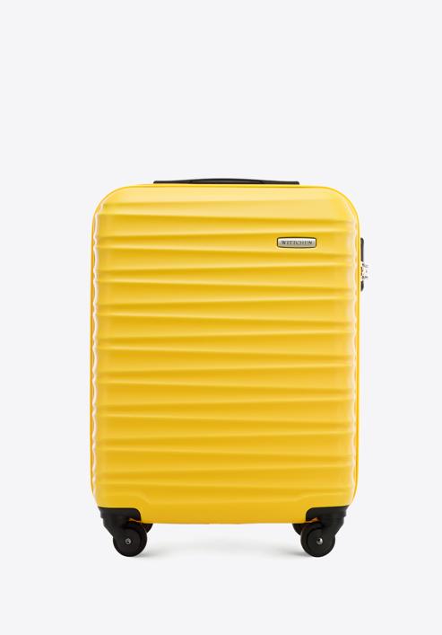 Valiză de cabină cu ABS, cu dungi orizontale, galben, 56-3A-311-85, Fotografie 1