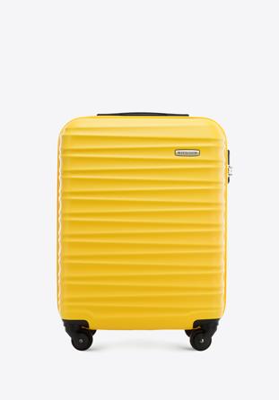 Valiză de cabină cu ABS, cu dungi orizontale, galben, 56-3A-311-50, Fotografie 1