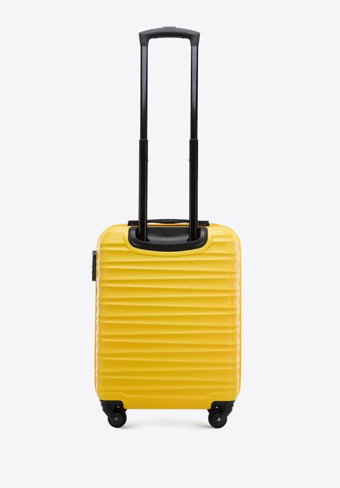 Valiză de cabină cu ABS, cu dungi orizontale, galben, 56-3A-311-35, Fotografie 3