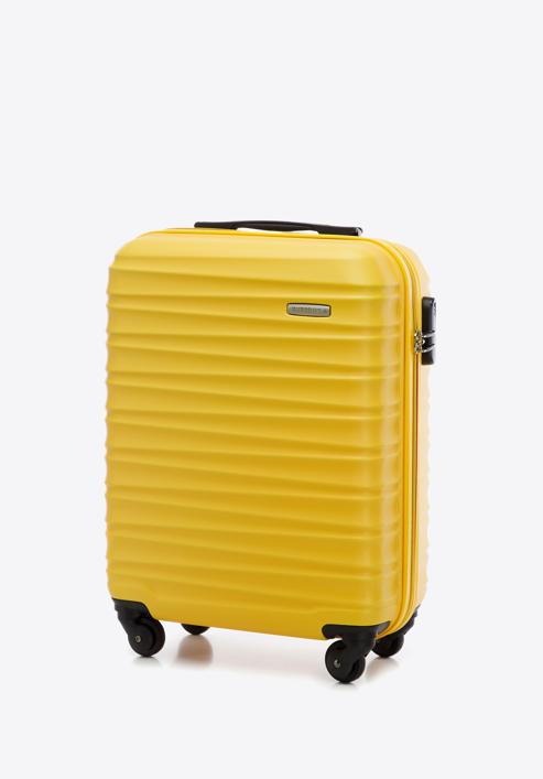 Valiză de cabină cu ABS, cu dungi orizontale, galben, 56-3A-311-35, Fotografie 4