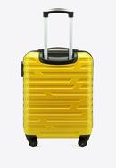 Valiză de cabină din ABS cu model geometric, galben, 56-3A-391-75, Fotografie 3