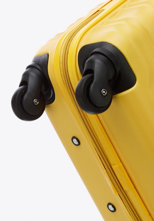 Valiză mare din ABS cu striații, galben, 56-3A-313-35, Fotografie 6