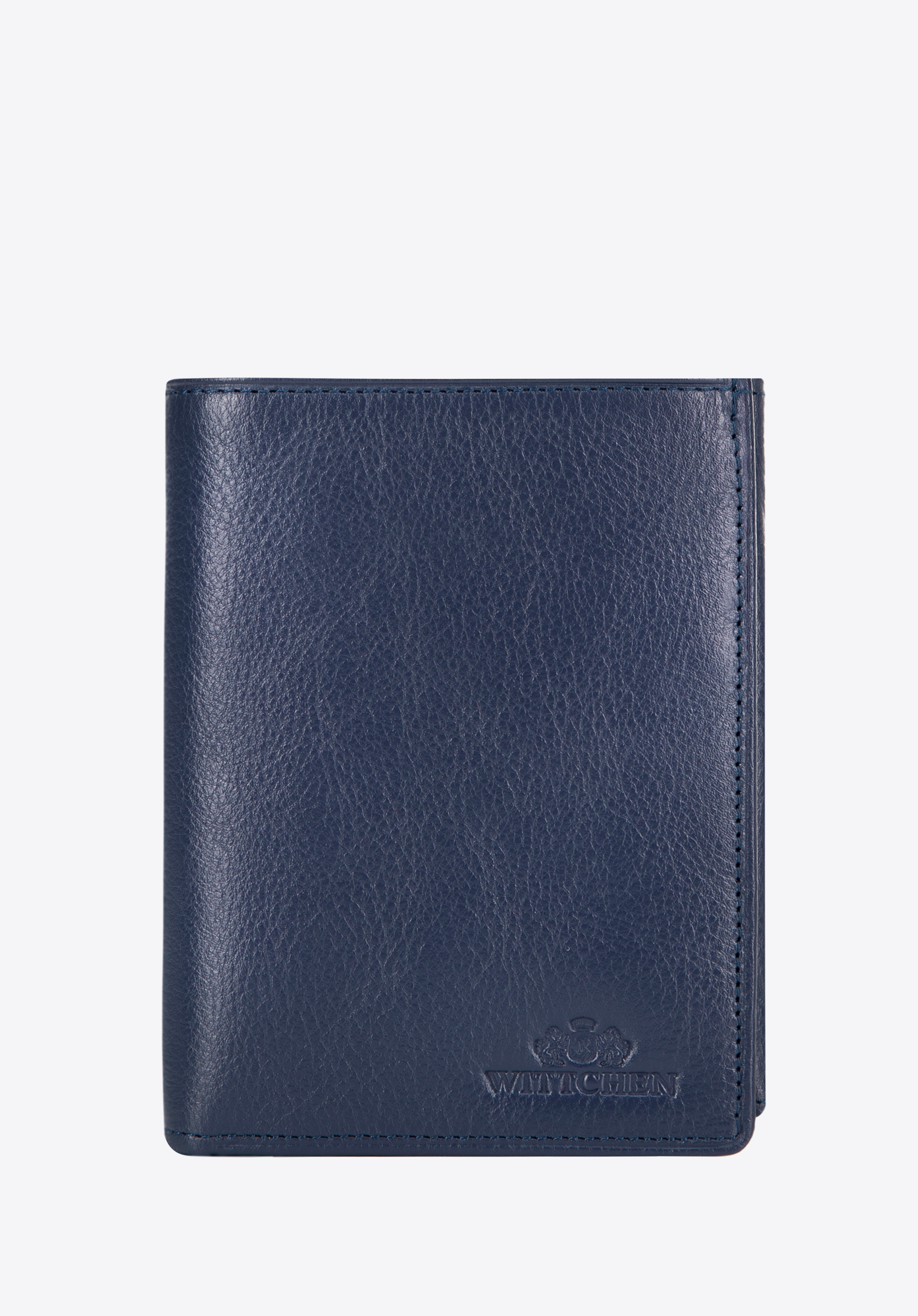 Практичний шкіряний чоловічий гаманець, темно-синій, 21-1-265-NL, Фото 1
