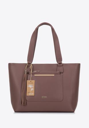 Shopper-Tasche mit herausnehmbarer Pro-Öko-Tasche, gedämpftes Lila, 97-4Y-231-F, Bild 1