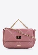 Gesteppte Damentasche mit Kette, gedämpftes rosa, 97-4Y-228-9, Bild 1
