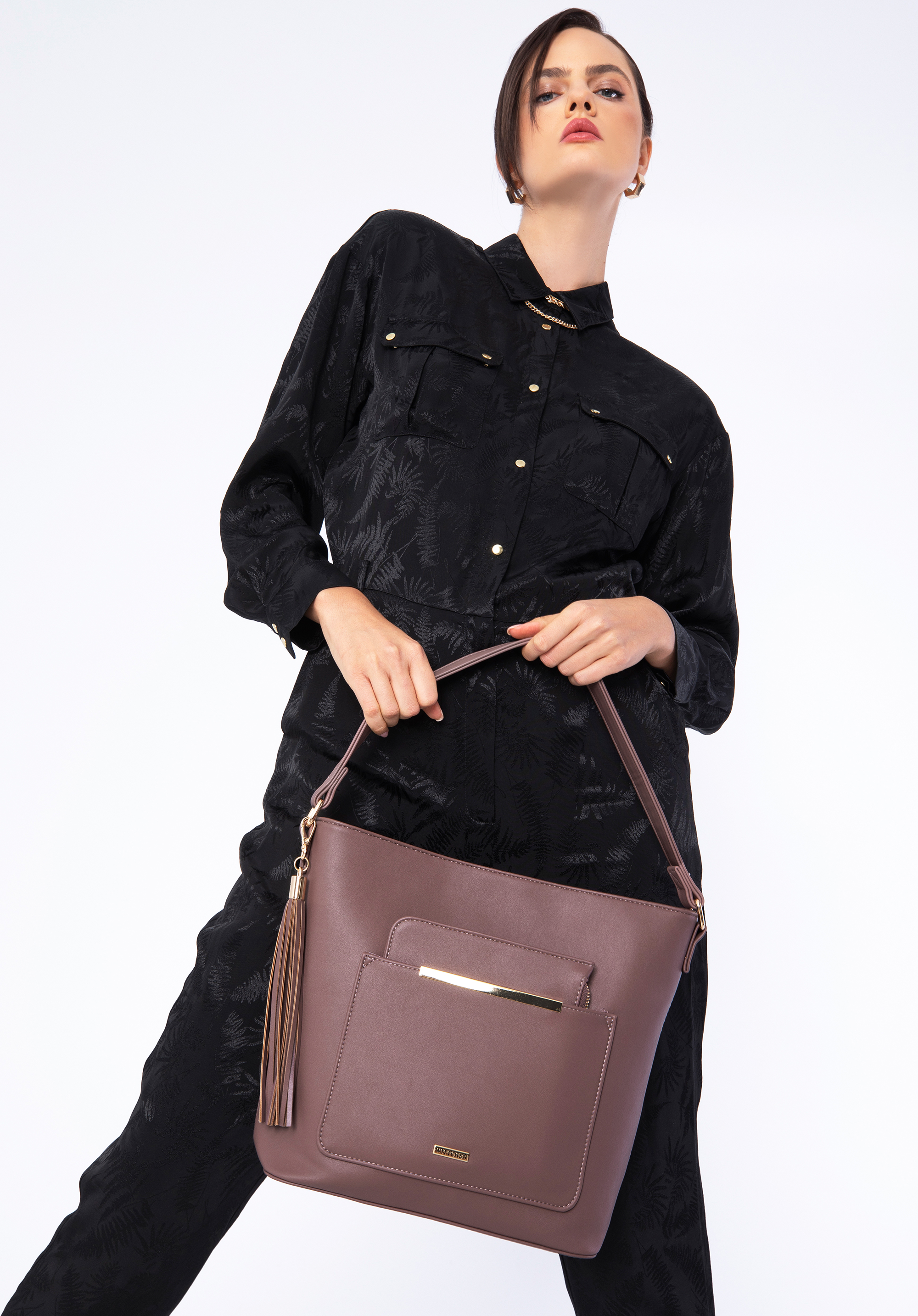Tasche mit herausnehmbarer Pro-Öko-Etui, gedämpftes rosa, 97-4Y-232-F, Bild 1