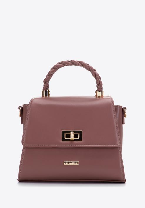 Klassische Köfferchen-Handtasche, gedämpftes rosa, 97-4Y-221-Z, Bild 1