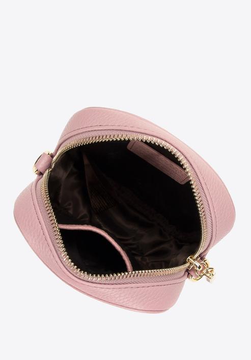 Minitasche aus Leder mit Monogramm, gedämpftes rosa, 98-2E-601-P, Bild 3