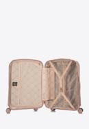 Mittelgroßer Koffer aus Polycarbonat mit roségoldenem Reißverschluss, gedämpftes rosa, 56-3P-132-77, Bild 5