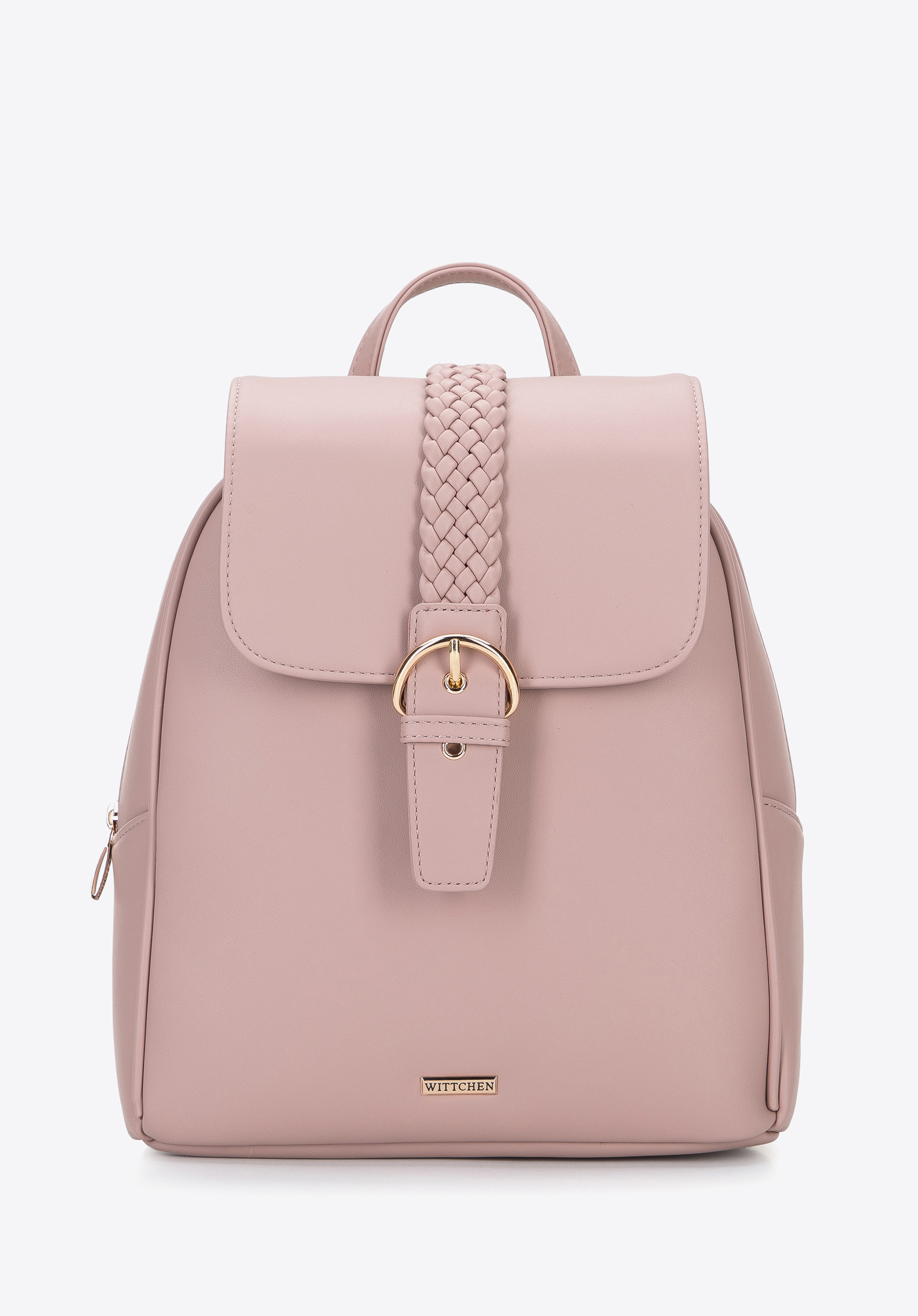 Damen-Rucksack mit dekorativem Geflecht
