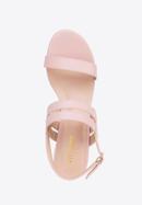 Sandaletten für Damen mit dünnem Riemen, gedämpftes rosa, 98-DP-206-0-38, Bild 5