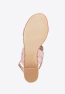Sandaletten für Damen mit dünnem Riemen, gedämpftes rosa, 98-DP-206-1-40, Bild 6