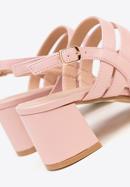 Sandaletten für Damen mit dünnem Riemen, gedämpftes rosa, 98-DP-206-1-40, Bild 8
