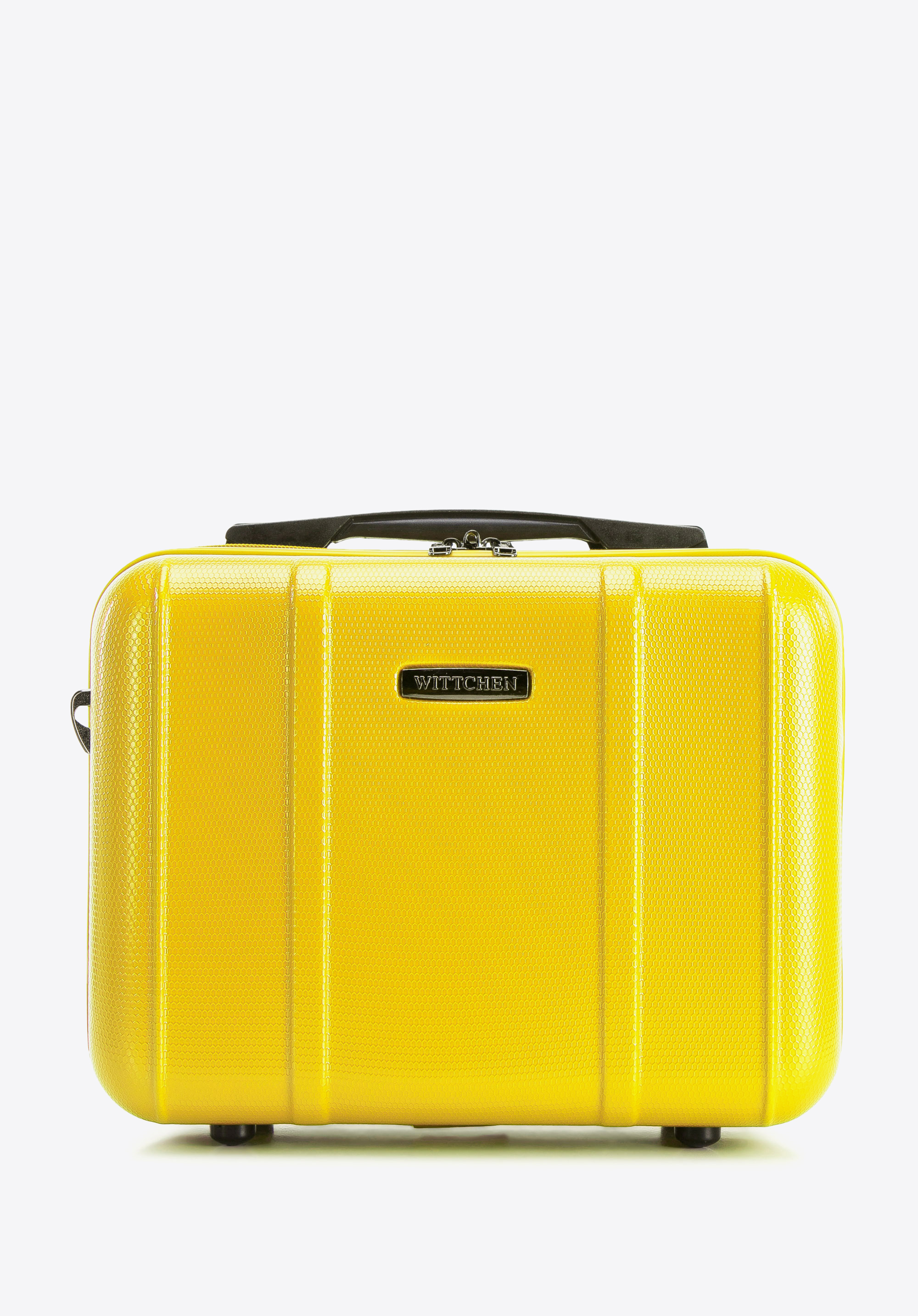 Beauty Case  aus Polycarbonat mit vertikaler Prägung
