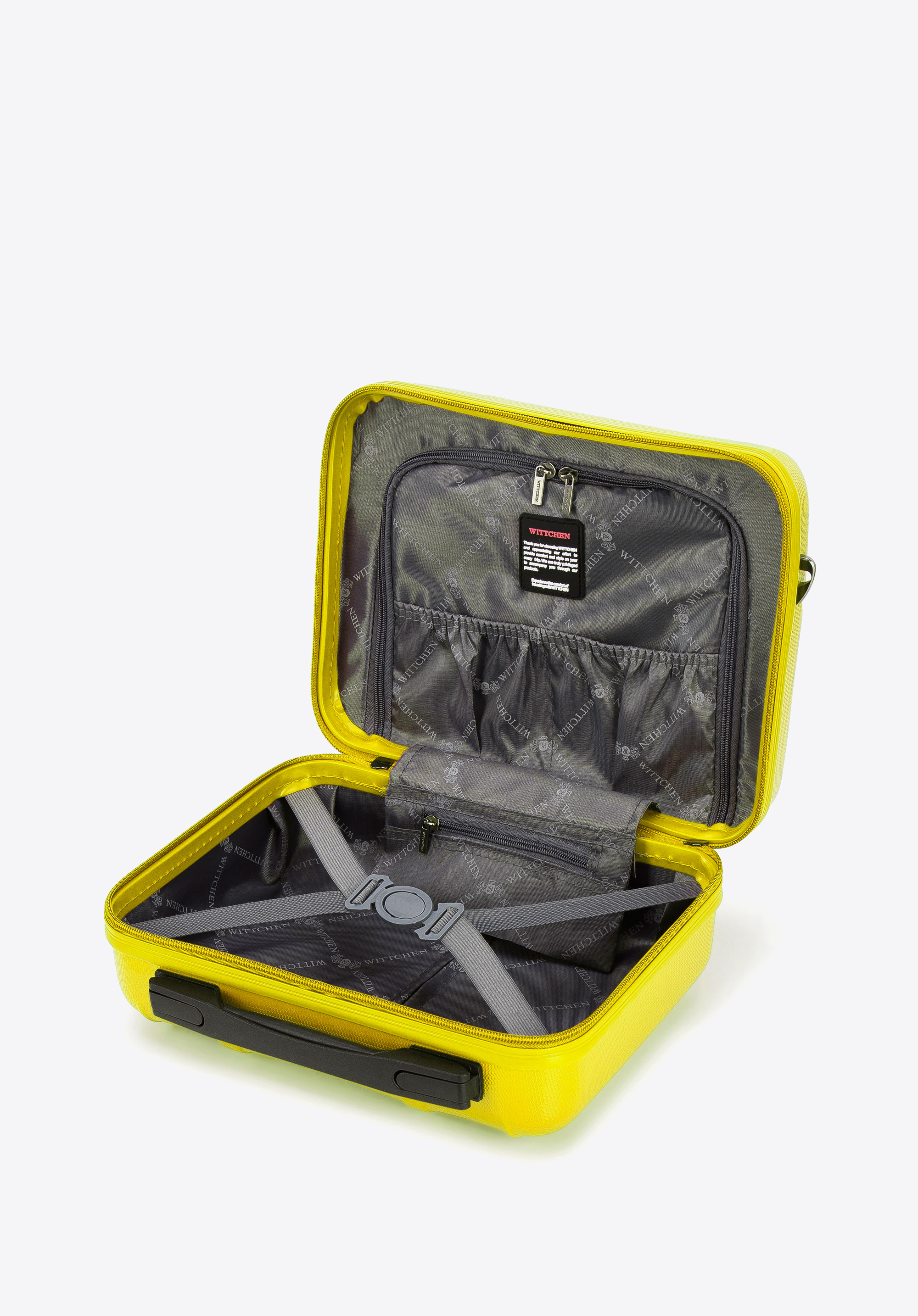 Beauty Case  aus Polycarbonat mit vertikaler Prägung