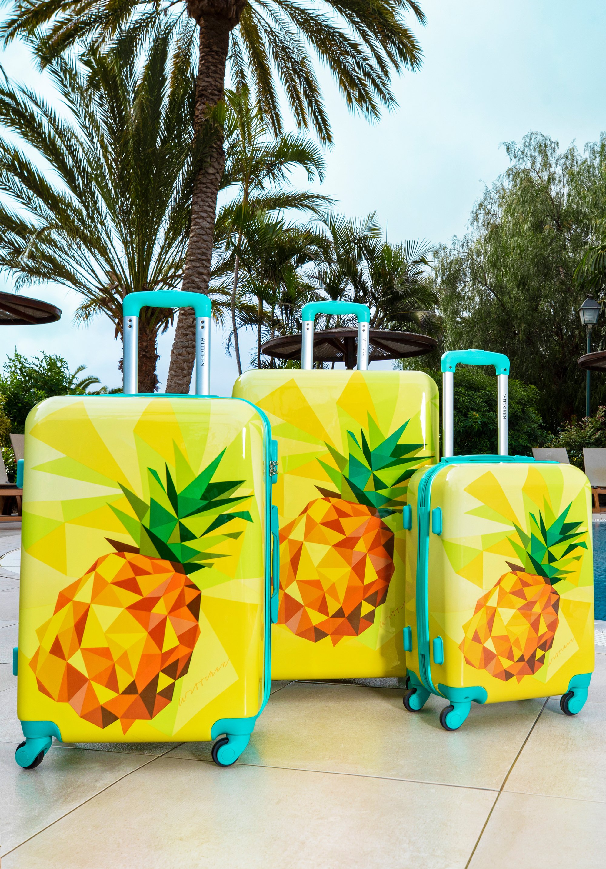 Pineapple luggage set sale