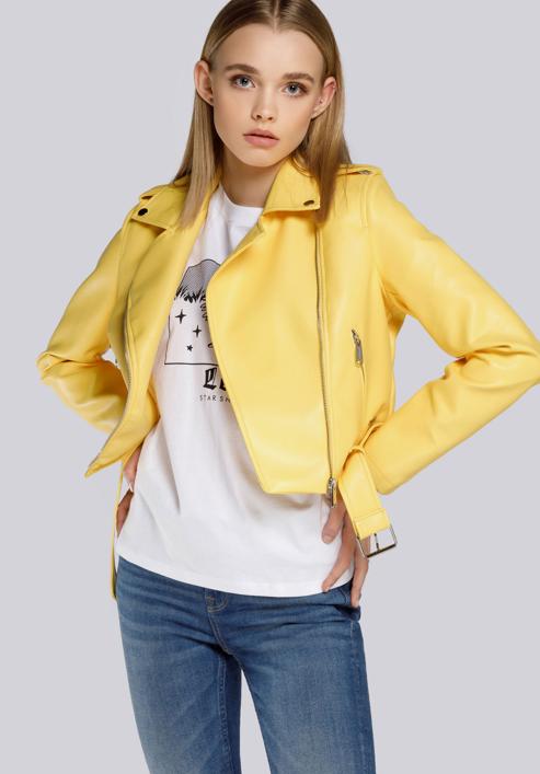 Cropped Jacke für Damen, gelb, 94-9P-105-P-XL, Bild 2