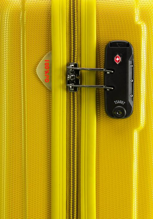 Großer Koffer aus Polycarbonat, gelb, 56-3P-713-50, Bild 9