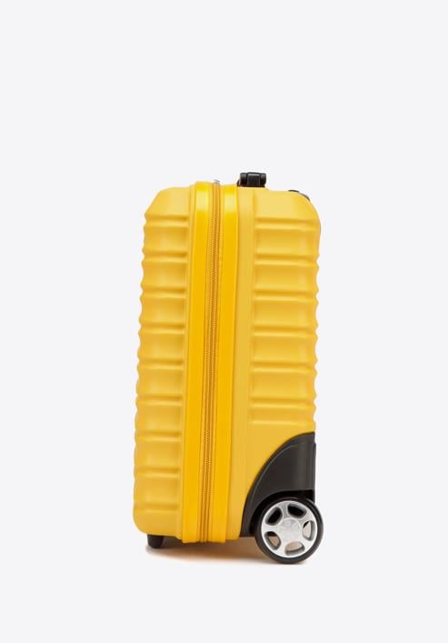 Kabinenkoffer aus ABS mit Rippen, gelb, 56-3A-315-11, Bild 2