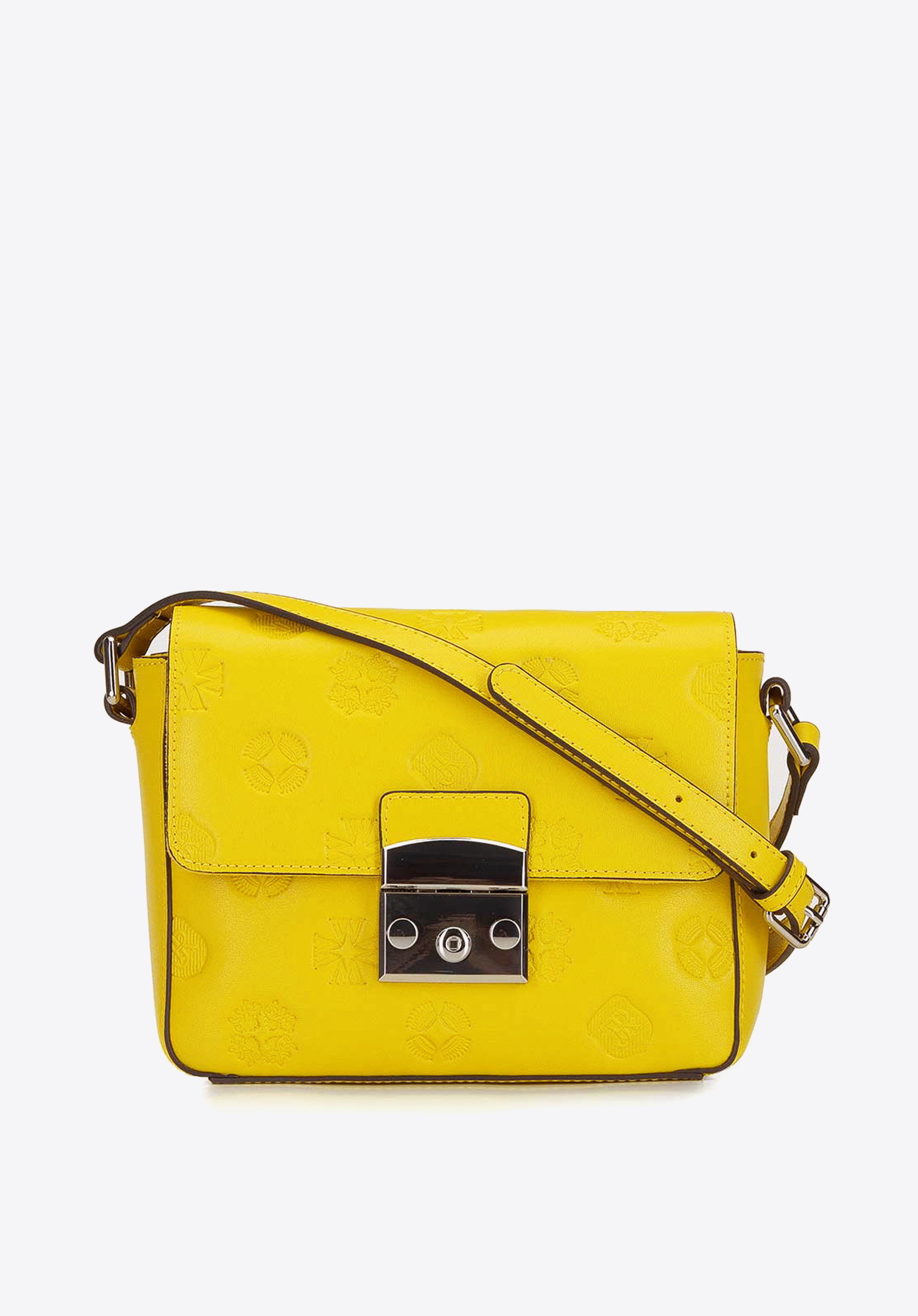LEDERTASCHE MIT GEPRÄGTEM MONOGRAMM, gelb, 92-4E-693-Y, Bild 1