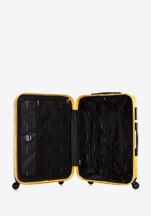 Mittelgroßer Koffer mit Gepäckanhänger, gelb, 56-3A-312-55Z, Bild 6