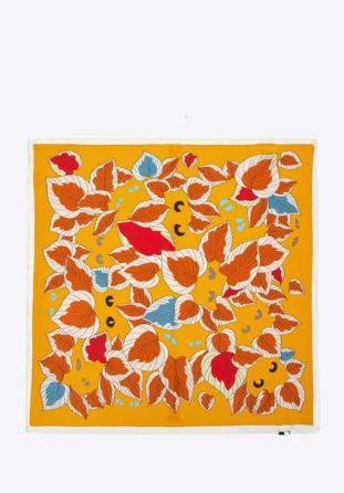 Gemusterter Seidenschal für Damen, gelb - orange, 97-7D-S01-X22, Bild 1