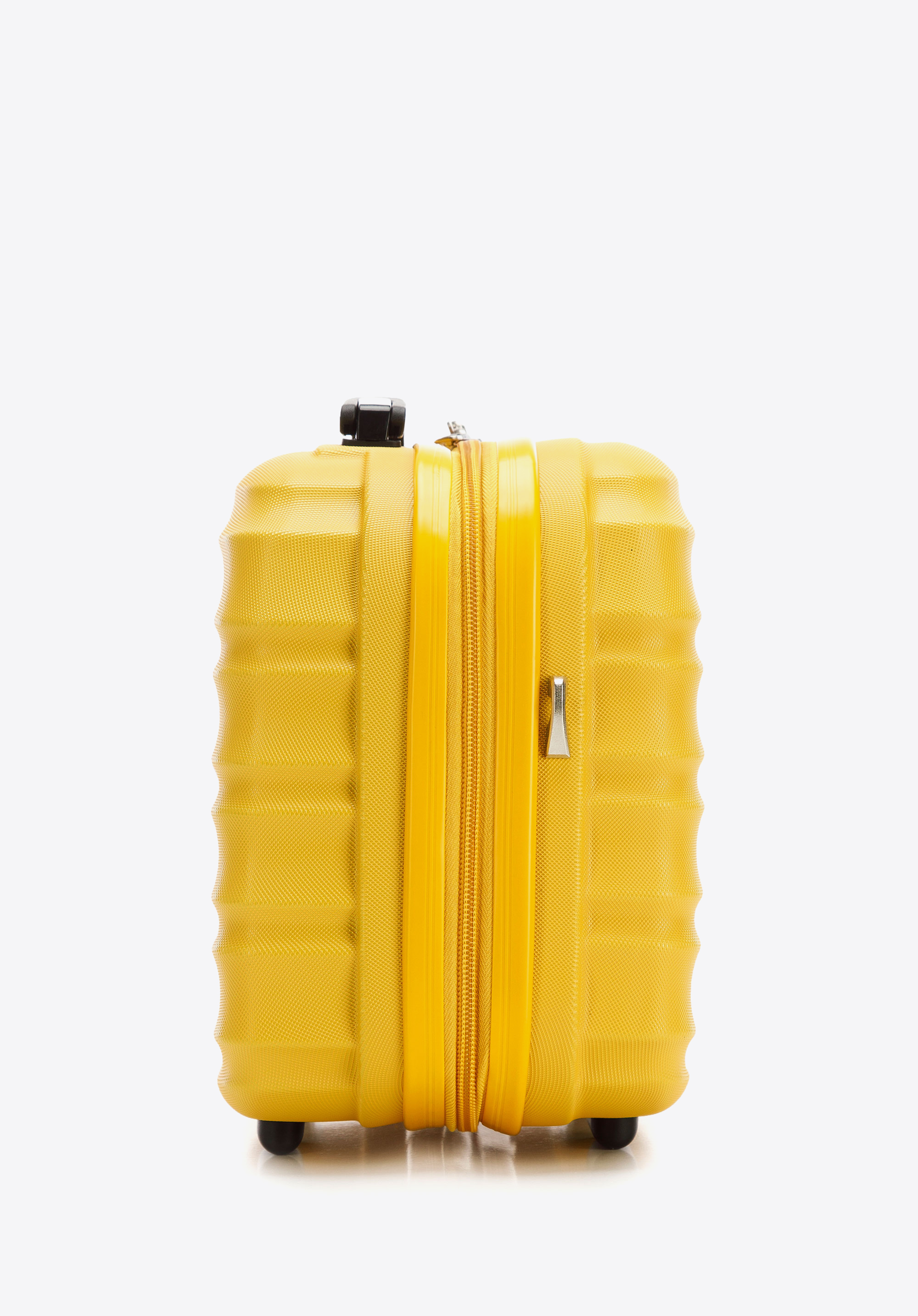 Reisekosmetikkoffer und Gepäckanhänger aus ABS mit Logo, gelb, 56-3A-314-50Z6, Bild 1
