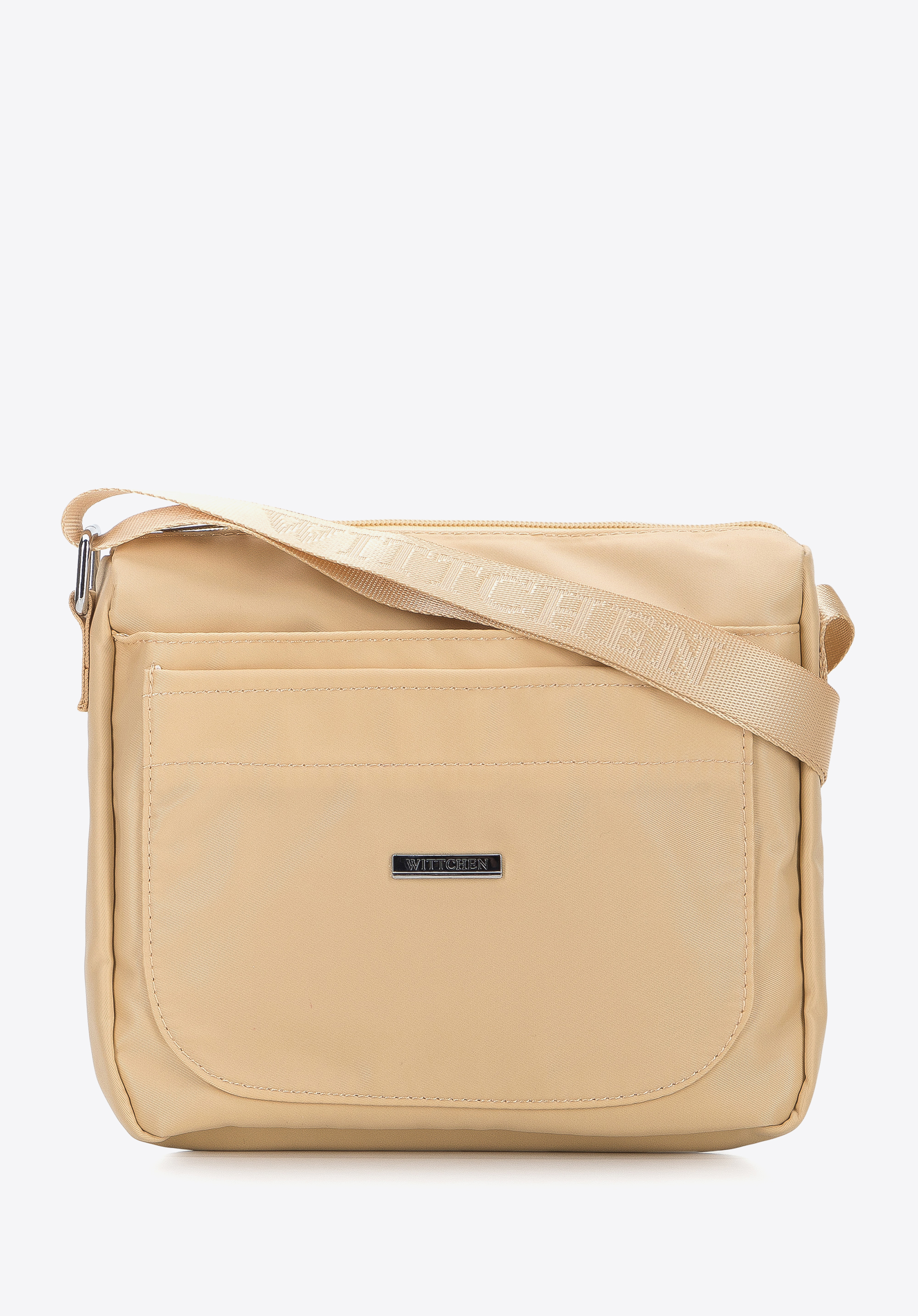 Umhängetasche aus Nylon mit versteckter Tasche