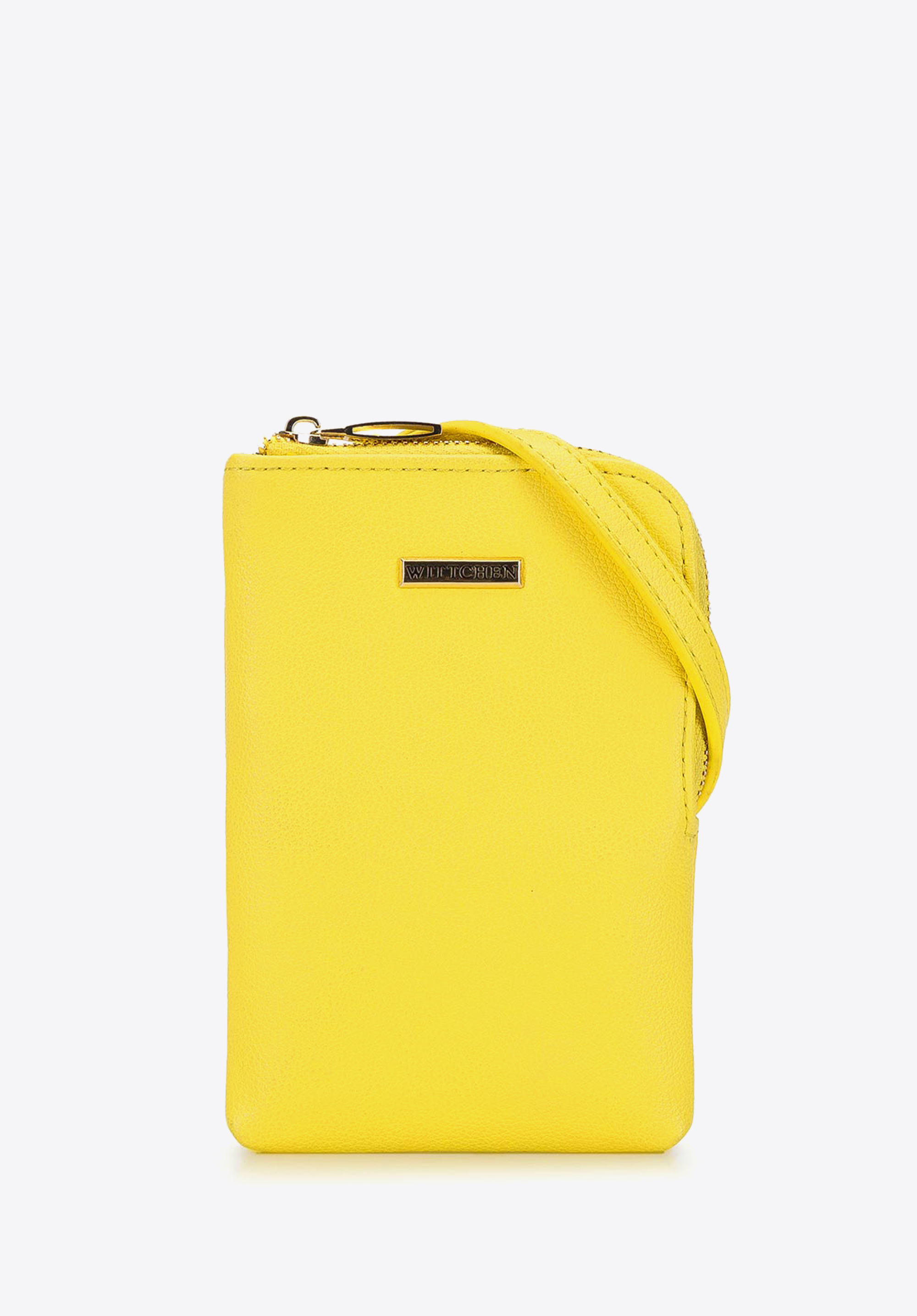 Damenposttasche klein XS, gelb, 92-2Y-306-Y, Bild 1