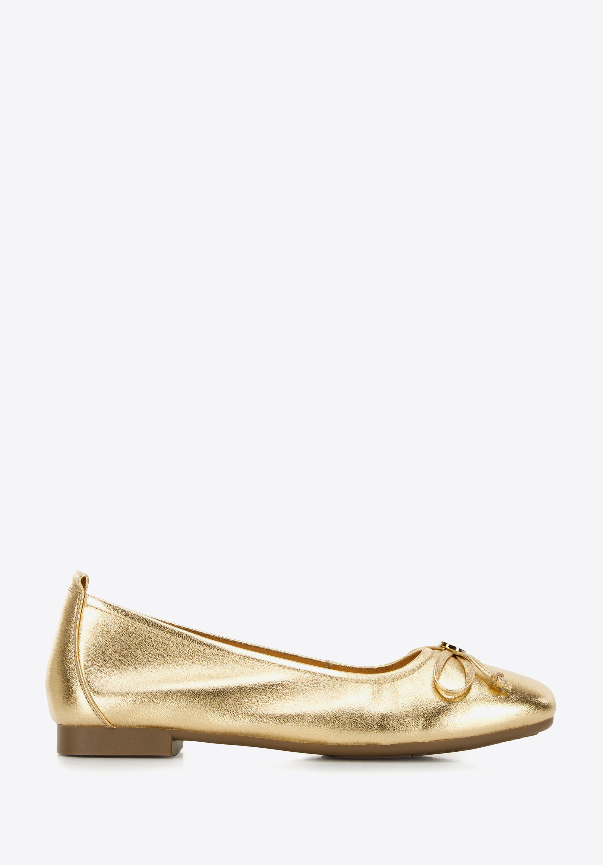 Ballerinas aus weichem Leder mit Schleife