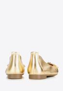 Ballerinas aus weichem Leder mit Schleife, gold, 96-D-950-N-36, Bild 5