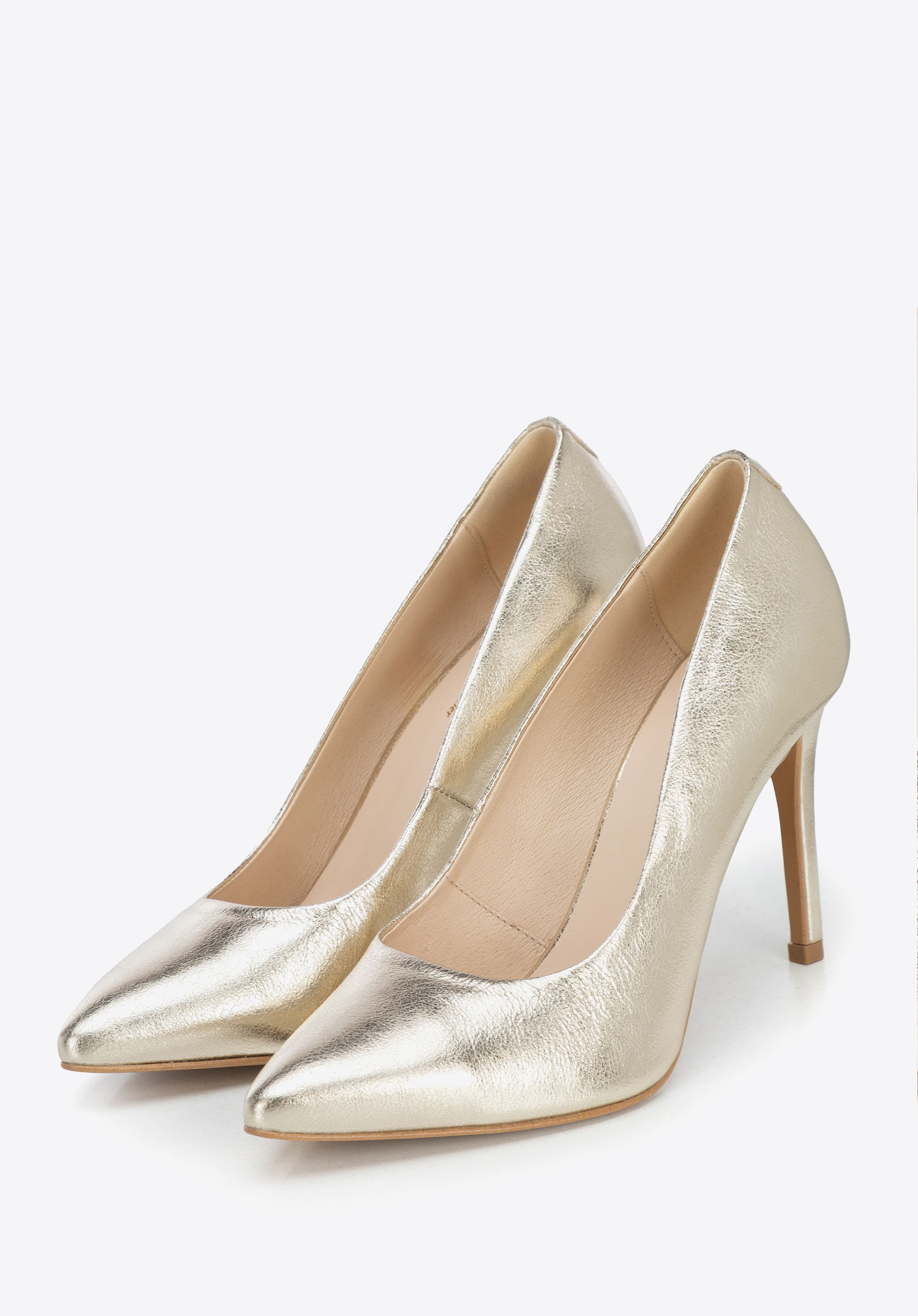 High Heels aus Leder für Damen, gold, BD-B-801-G-40, Bild 1