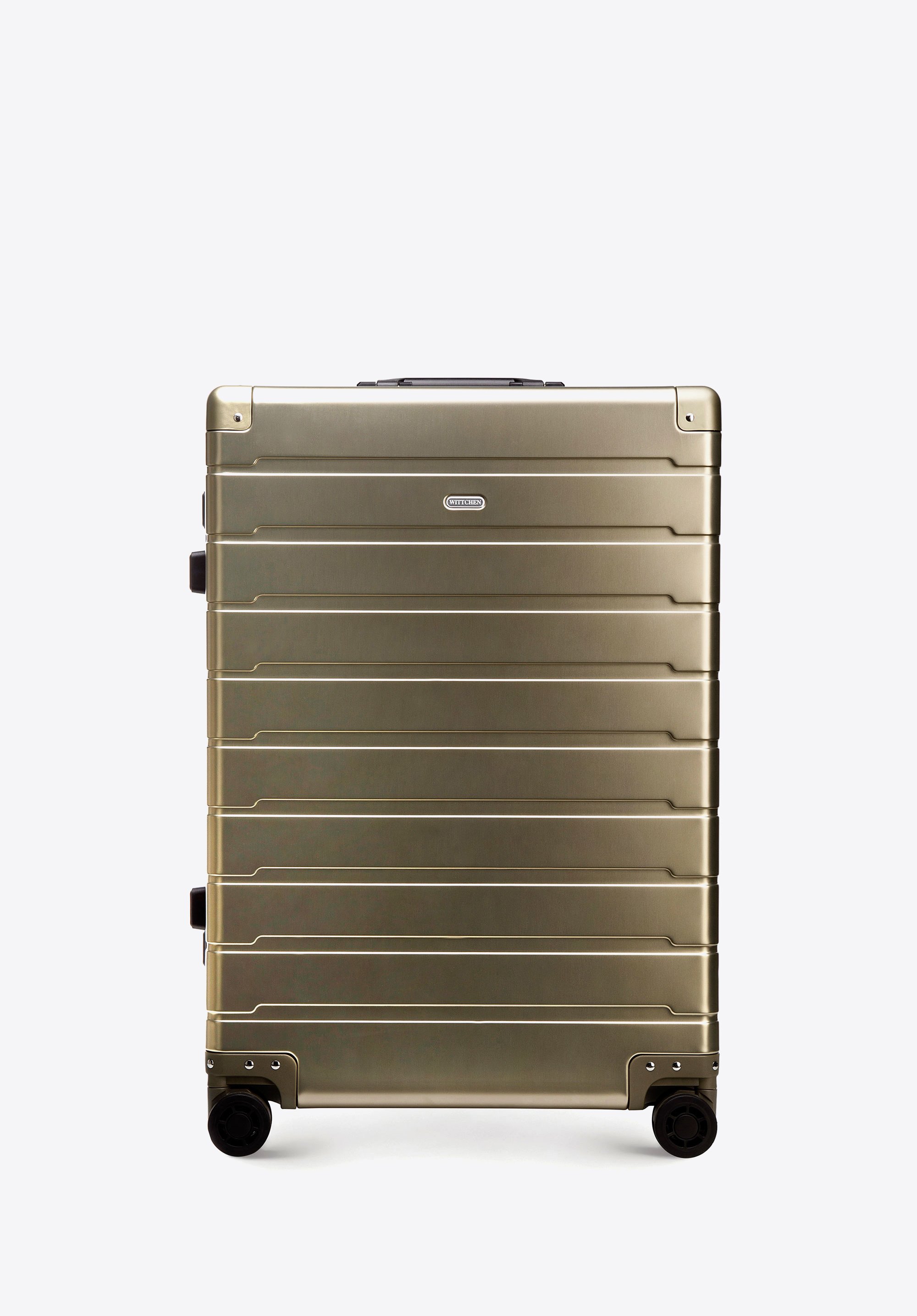 Mittlerer Koffer aus Aluminium, gold, 56-3H-102-86, Bild 1