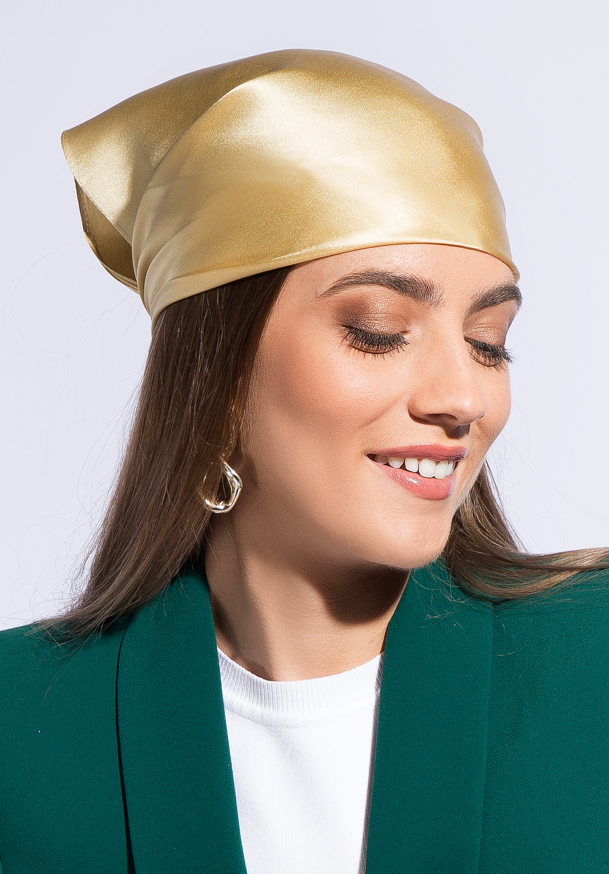 Seidentuch für Damen, gold, 95-7D-S01-4, Bild 1