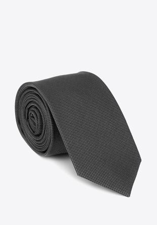 Cravată din mătase fără model, grafit, 92-7K-001-8, Fotografie 1