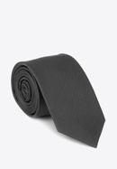 Cravată din mătase fără model, grafit, 92-7K-001-5, Fotografie 1