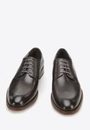 Pantofi din piele pentru costum, simpli, grafit, 94-M-515-5-42, Fotografie 2
