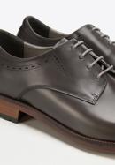 Pantofi din piele pentru costum, simpli, grafit, 94-M-515-8-39, Fotografie 8