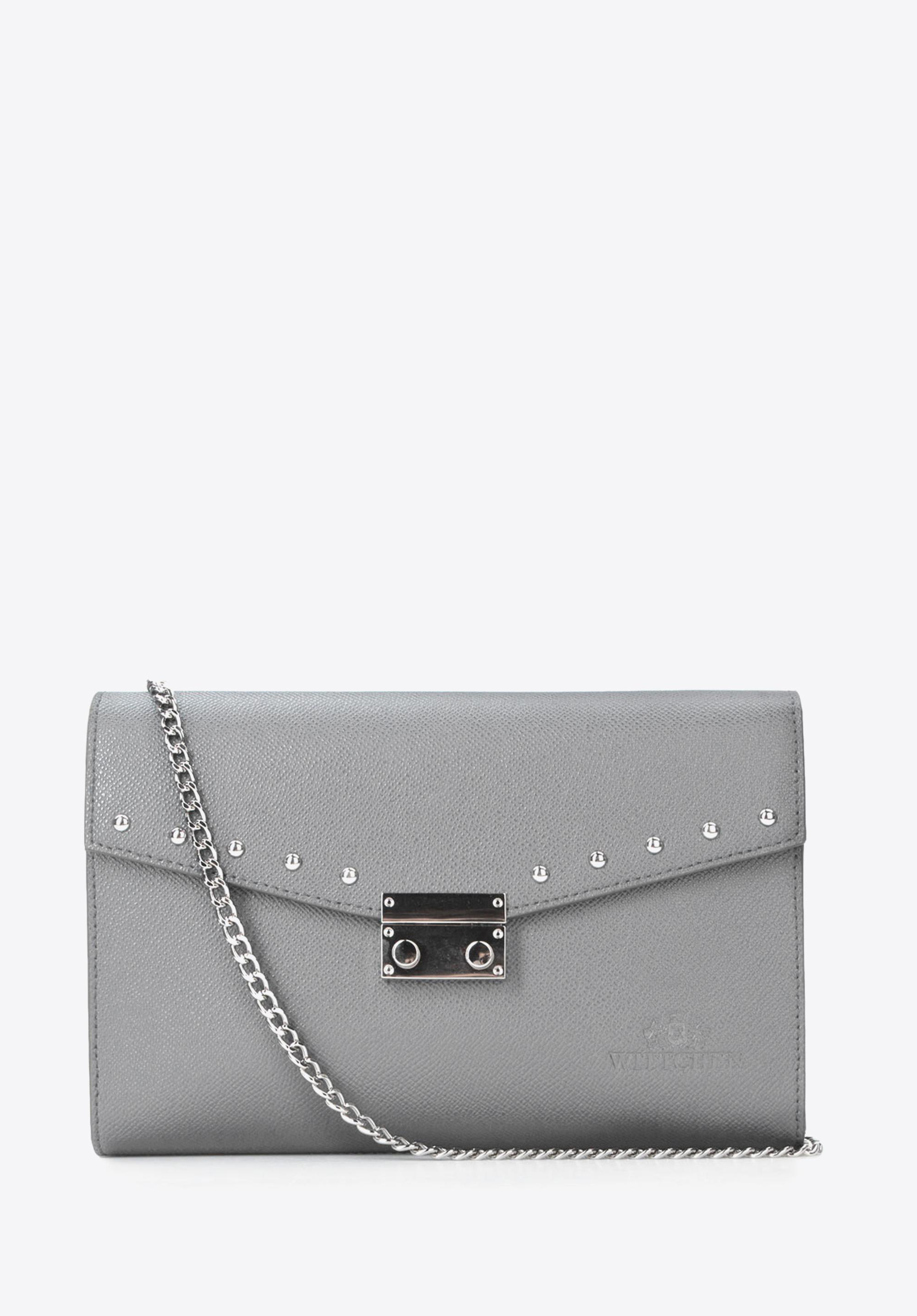 ABENDTASCHE MIT NIETEN, grau, 87-4-261-8, Bild 1