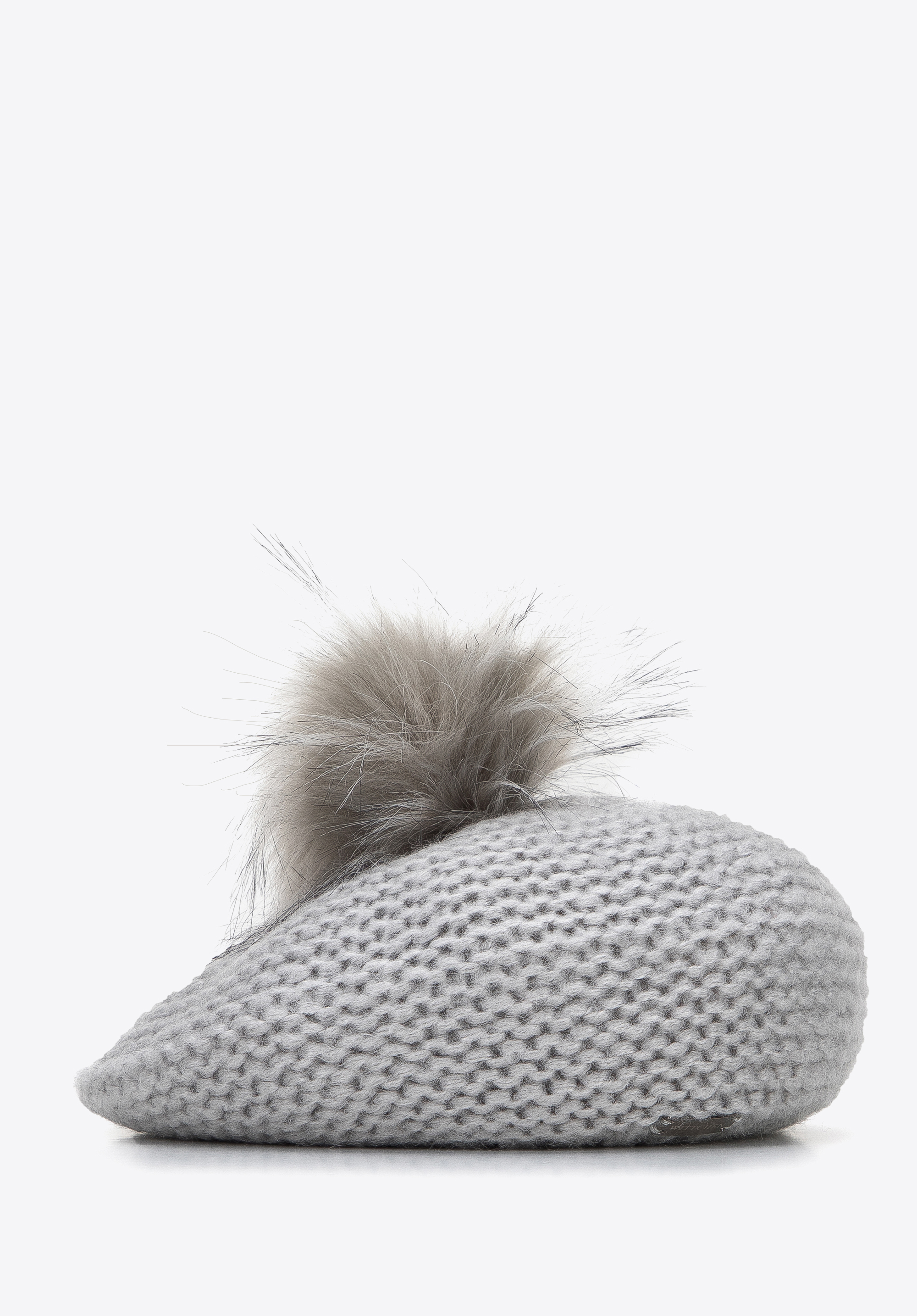 Baskenmütze für Damen mit Bommel, grau, 95-HF-004-8, Bild 1