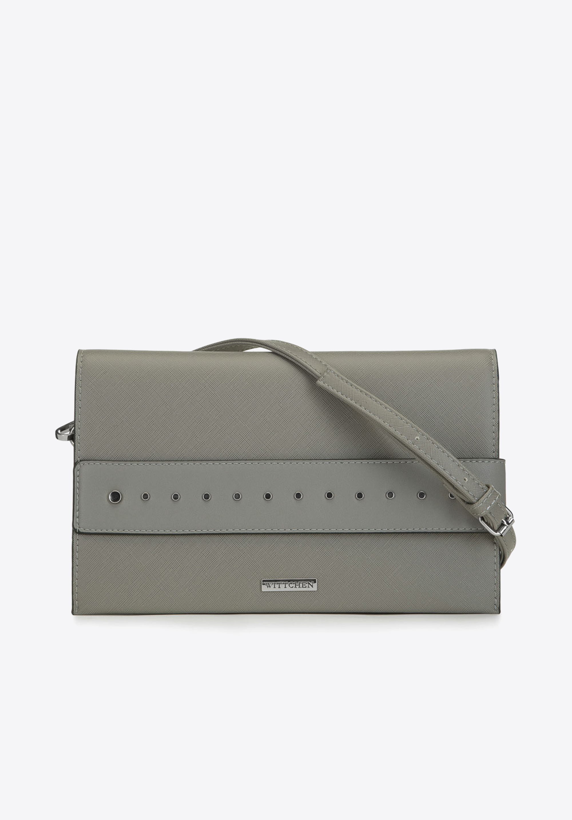 CLUTCH MIT NIETEN, grau, 91-4Y-712-8, Bild 1