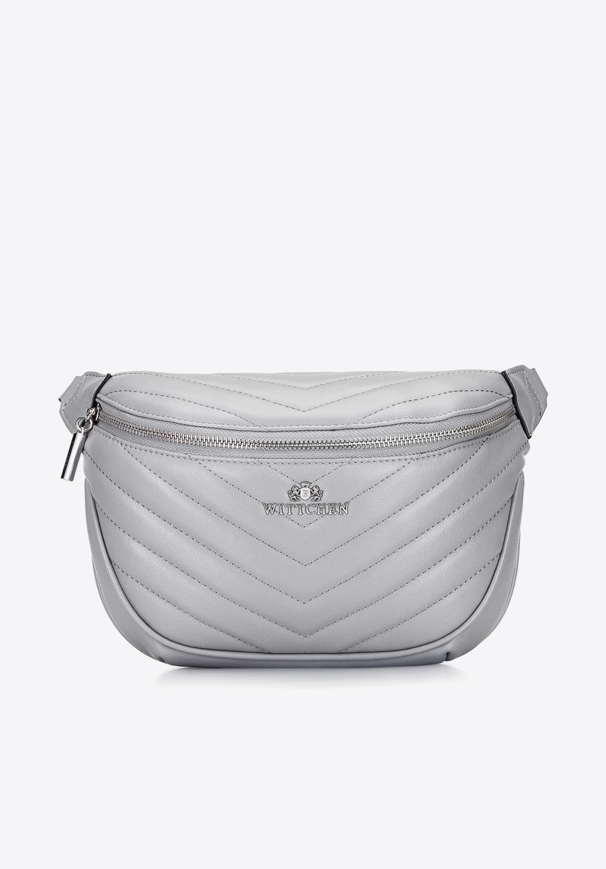 Damen-Gürteltasche aus Echtleder mit Steppung