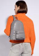 Damen-Rucksack aus Kunstleder, grau, 95-4Y-425-3, Bild 15