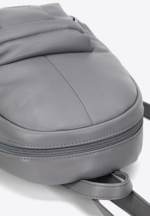 Damen-Rucksack aus Kunstleder, grau, 95-4Y-425-3, Bild 4