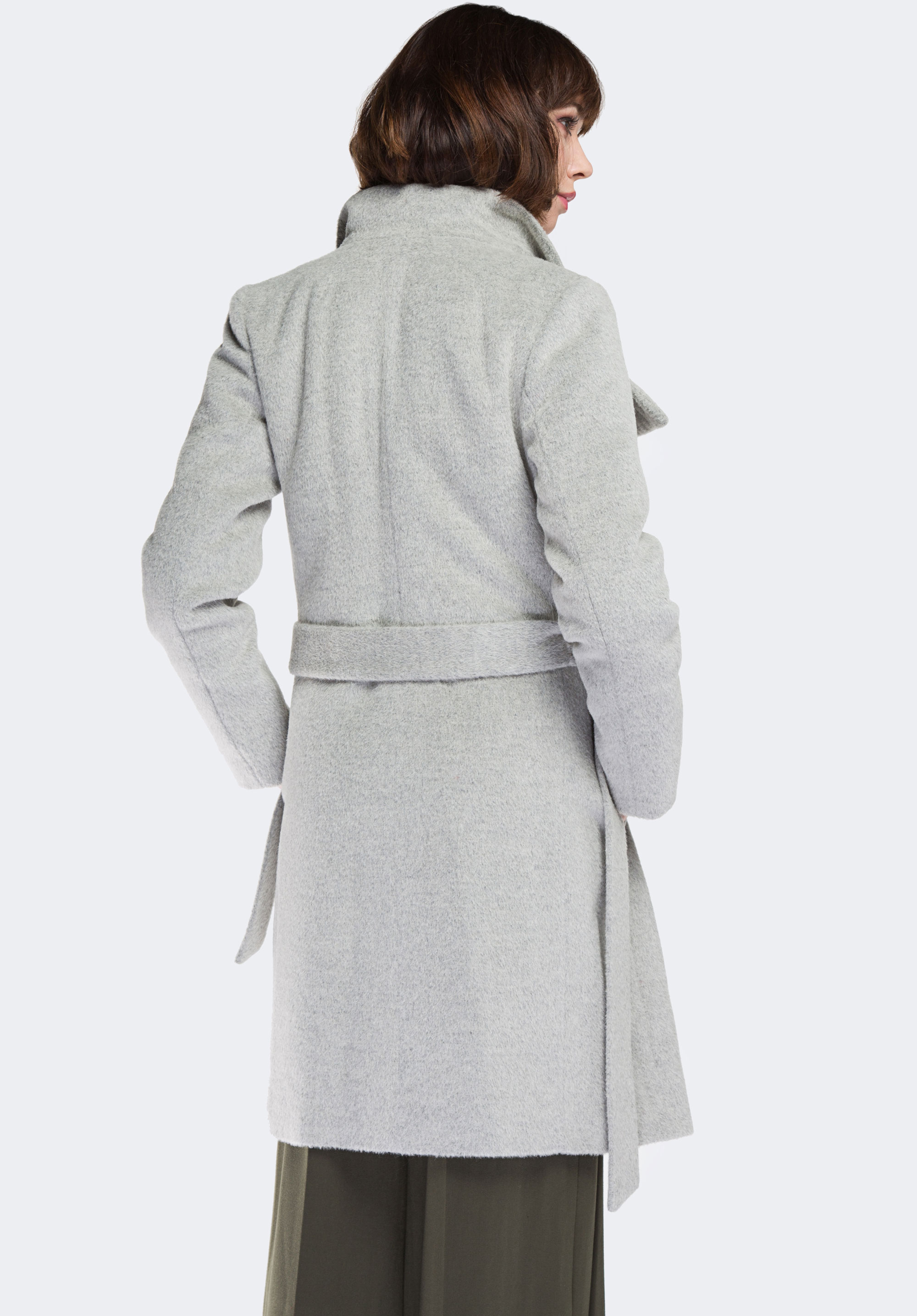 Damenmantel, grau, 87-9W-102-8-XL, Bild 1