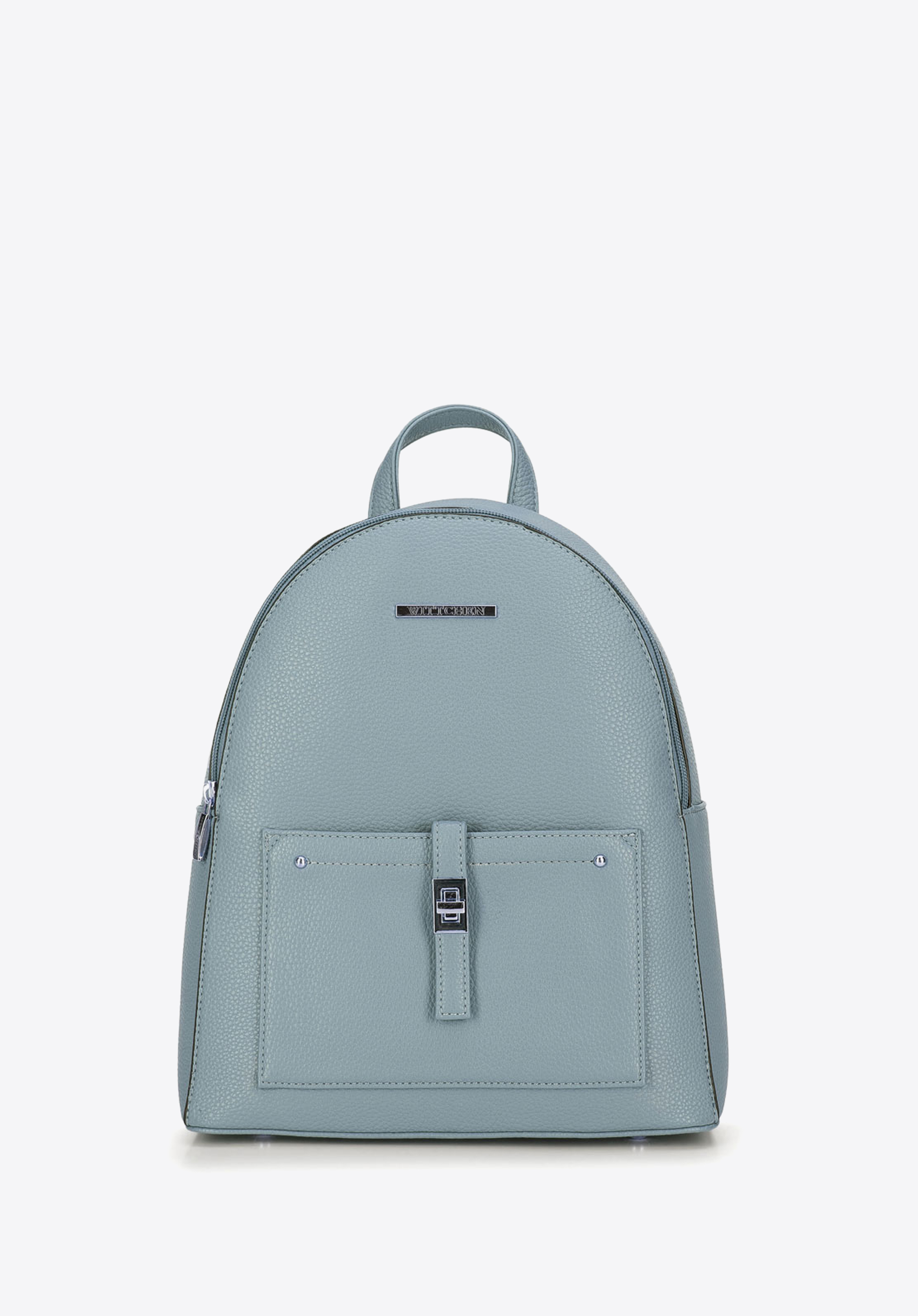 Damenrucksack mit Vordertasche, grau, 29-4Y-003-B7, Bild 1